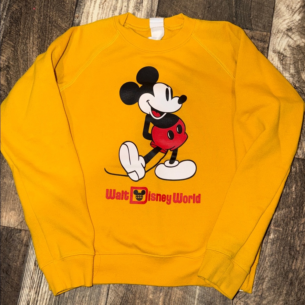 Disney Kids Yellow Mickey Mouse Sweatshirt